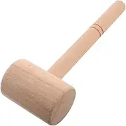 HOODANCOS Leather Carving Hammer with Handle Versatile Tool for DIY Leather Craft Carving and Embossing Projects for Handbags Shoes