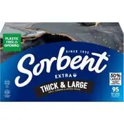 Sorbent Facial Tissues Thick & Large White 95 pack