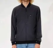 RIP CURL Men's ANTI SERIES ELITE CREW Jacket - Black - Medium - NWT