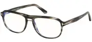 Tom Ford TF 5538-B 056 Blue Control Havana Glasses Frames Eyeglasses Size 54mm