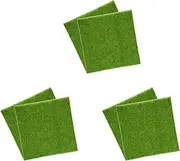 Binxind Grass Artificial Turf Carpet for Indoor and Outdoor Turf Synthetic Green Grass Home Decoration 30cmx30cm 6Pcs