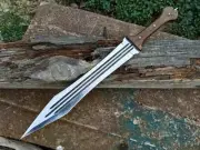 Custom Handmade Carbon Steel Blade Romans Gladius Sword| Hunting Sword Camping