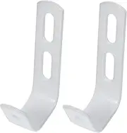 WEKAMOS 2pcs Loft Bed Hooks: Heavy Duty Bunk Bed Ladder Metal J Hanger Space-Saving Utility Hooks Hardware Replacement with Screws for Home Garage Rv