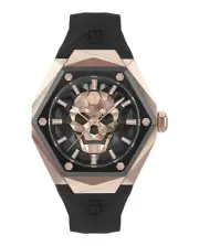 Philipp Plein Mens Two Tone 45mm Strap Fashion Watch