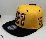 Roberto Clemente 21 SnapBack Hat Gorra Puerto Rico Flag