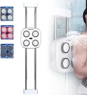 Electric Wall Mounted Back Scrubber,360°Automatic Rota-Tion Body Shower Brush with Brush Head, 6 Speed Adjust,Lifting Track, 23000rpm Shower Back Scrubber,IPX7 Waterproof, for Deep Clean