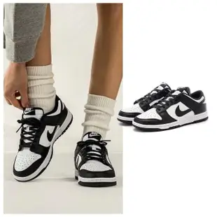 【NIKE 耐吉】男女款 Dunk Low Retro 黑白熊貓 休閒鞋 百搭 經典 男款 DD1391-100 /女款 DD1503-101