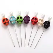 Skull Head Pattern Pins For Evil Voodoo Curse Needles Voodoo Doll Accessory