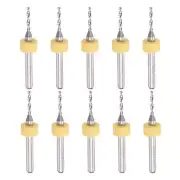 1/8" Shank 1.4mm Tungsten Carbide CNC Engraving Micro PCB Drill Bits Set 10 Pcs