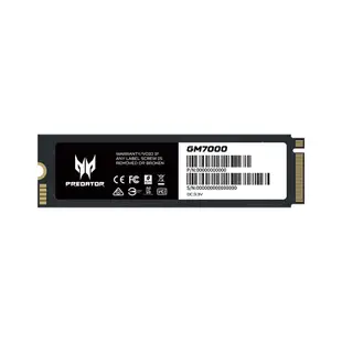 Acer 宏碁 Predator GM7000 M.2 2280 PCIe Gen4x4 SSD 固態硬碟（附散熱片）