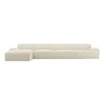 [James Lane] Copenhagen Alpine Mist Chaise Sofa - 4 Seater