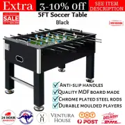 5FT Soccer Table Tables Balls Foosball Football Game Home Party Gift Black New