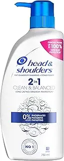 Head and Shoulders Clean and Balanced 2in1 Shampoo + Conditioner, 750 ml