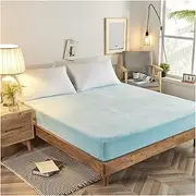 [BoNene] Queen Sheets Fitted Sheet for Winter Wine Color Warmer Soft Flannel Bed Sheet with Elastic Queen King Single Size Coral Fleece Bed Sheet Queen Sheet Set (Color : Type 17, Size : 180cmx200cmx25)