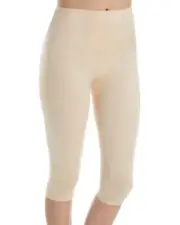 Rago Shapewear Mid-Calf Light Control Beige Leg Shaper Pant Liner Size 44/7XL