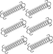 GAROZATION 6pcs Camping Tent Rope Buckles Hook Rope Spring Hook Lid Tension Spring Tent Buckles Porch Boat Tensioner Tent Spring Hook Strong Wind Springs for Tents Camping Buckle