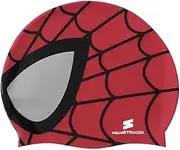 Unisex Kids Swimming Cap- Silk Screen Printing Cap, Spiderman Print Swimming Cap Kids- Offer Secure & Snug Fit.