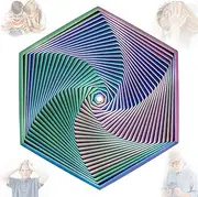 PICKONA Fractal Fidget Hexagon, 3D Printed Fidget Hexagon Toy, Hexagon Fidget Toy, Hexagon Spiral Toy, Fidget Toy, Relaxing Anxiety Desk Toy for Children Adults
