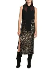 BNWT SASS & BIDE "Black Onyx" Sleeveless Blouse Top - Size 8 - $290