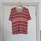 Jacques Vert Pink / Mauve Crocheted Top Women’s Size Large Lined New