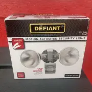 Defiant Wired 110 Degree Detection Outdoor Grey Motion Activated Security Light
