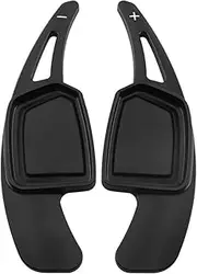 Car Steering Wheel Shift Paddles for A*UDI Q4 2021-2022-2023 Car Steering Wheel Shift Paddle Cover Shift Extension Rodd HTEOPOEKFR(Black)