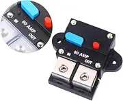 TINEASUR Resettable Circuit Breaker Amp Surface Mount Circuit Breaker Kit Self- Circuit Breaker Fuse Holder Surface Mount Circuit Breakers Amps Circuit Breaker for Auto Black