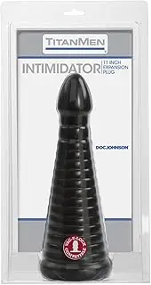 Doc Johnson TitanMen - Intimidator - Graduated Anal Stretcher - Vac-U-Lock and F-Machine Compatible - Anal Toy - Black
