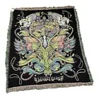 2023 Universal Studios Mardi Gras Mystical Woven Throw Blanket