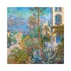 Claude Monet, Villas in Bordighera, 1884, Canvas Print, 30" x 30" + Border