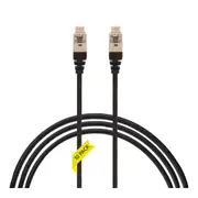 2M Cat 6A Rj45 Sftp Thin Lszh 30 Awg Pack Of 10 Network Cable Black