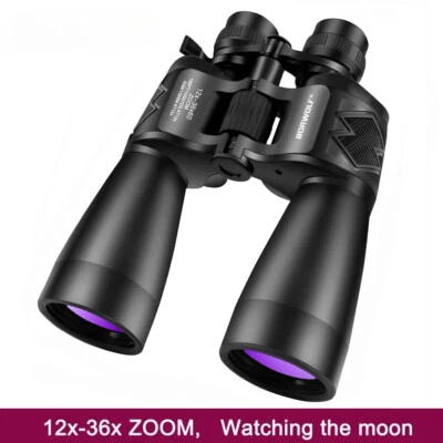 12-36X60 Powerful Binoculars Zoom Field Glasses Great Handheld Telescope