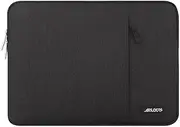 [MOSISO] Laptop Case 18.5 inch, 18-18.5 inch Laptop Sleeve Compatible with ASUS Gaming Laptop Monitor HP Dell Lenovo Notebook, Polyester Vertical Computer Sleeve Bag with Pocket, Black