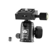Ball Head, Aluminium Professional Tripod Ball Head with 360° Panning BG-40