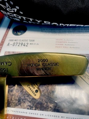 Scotty Cameron Gold Plated 2000 Honda Classic Winner Dudley Hart