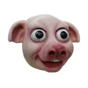 Ghoulish Productions Pig Adult Latex Head Mask Animals Scary Halloween