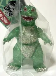 Little Godzilla Emby Painted Vinyl Toy Sofubi Green Glitter Lame Limited ver.
