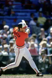 Billy Ripken Baltimore Orioles bats in an MLB game circa - Baseball 1988 Photo