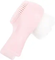 Healeved Facial Cleansing Brush for Women Double-sided Soft Silicon Scrubber Manual Facial Exfoliator Brush