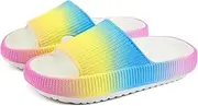 [sharllen] Cloud Slides for Kids Boys Girls House Slippers Comfy Kids Cloud Slippers for Boys Non-Slip Kids Slippers for Girls Beach Slide Sandals Black/White/Beige