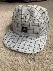 Burton Cordova 5 Panel Hat White Print Low Profile Performer Plaid New Standard