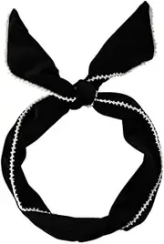 Lady Wrap Rabbit Ears Hair Band Vintage Velvet Pearl Bow Hair Band Wire Headband- Flexible Metal Wire