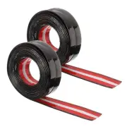2pcs Wall Corner Protector Molding Trim 1.2" 10 ft Flexible Caulk Strip, Black