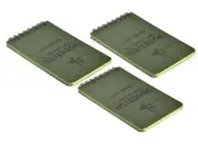 3 X Waterproof Logbook Notitzbuch Block Waterproof Diving Sailing Geocaching