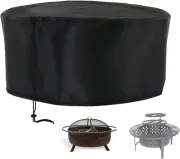 Fire Pit Cover,42 Inch outside Firepits Wood Burning Fire Pit Cover for PAPABABE