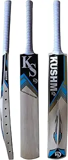 KS KUSHM Kashmir Willow Cricket Bat for Hard Tennis Ball Full Size 33.5 '' inch (New Technology Scoop Bat)