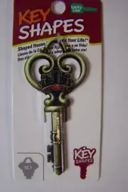 Skeleton Key Key Shape Schlage SC1 house key blank.