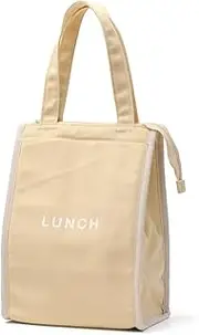 '24 time for Lunch Square Cooler Bag, Beige