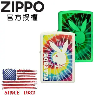 ZIPPO Playboy花花公子-彩色漩渦(夜光漆)