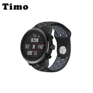 【TIMO】華米 Amazfit GTR 4 撞色運動風矽膠洞洞錶帶 GTR 3 Pro / 3 GTR2/2e(錶帶寬度22mm)